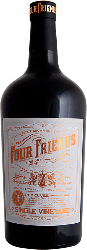 afbeelding-Four Friends Single Vineyard 'Red Cuvée' LITER