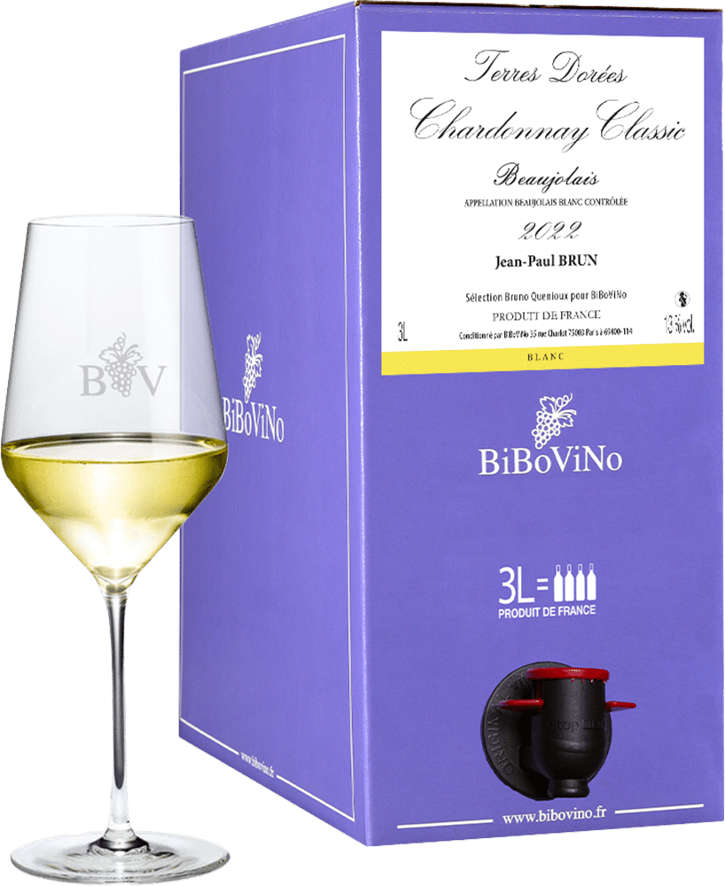 afbeelding-Jean-Paul Brun Chardonnay Classic 'Terres Dorées' 3 LITER